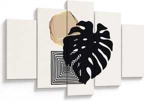 Kép - Absztrakció trópusi levelekkel N⁰2 (150x105 cm)