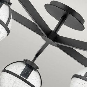 Hinkley Lighting Hollis HK-HOLLIS-5-C-BK Plafonlámpa 5x40 W/E14 ip44