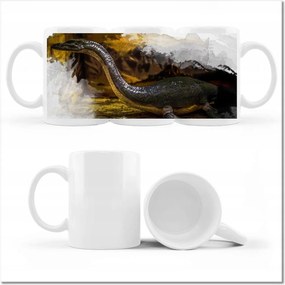 Fotó bögre Dinoszaurusz a vitrinben