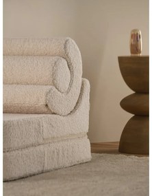 Krémszínű buklé gyerek fotel Flipster – Wigiwama