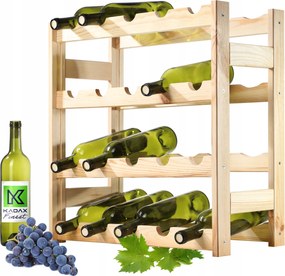 Borosüveg Polc Fa Állvány 20 Palack Polc Nappali Alkohol