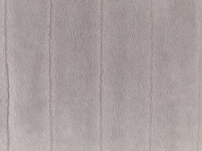 Szürke műszőrme díszpárna kétdarabos szettben 45 x 45 cm PUMILA Beliani