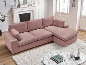 Rózsaszín sarokkanapé Belair – Bobochic Paris