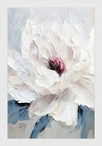 Poszter Keret Fa Természet Makro Kert Növény Fehér Virág Peónia 40x60