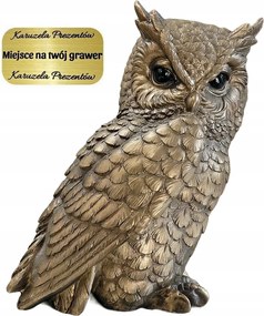 Arany Bagoly Ajándék Tanárnőnek Realisztikus Figura A Bölcsesség Szimbóluma