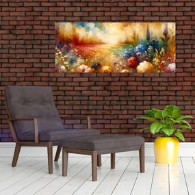 Kép - Színes rét (120x50 cm)