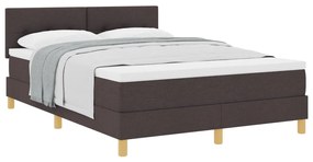 Box Spring Ágy Matraccal Sötétbarna 140x190 cm Szövet