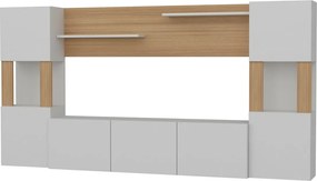 Lore White and Teak TV-fal