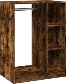 vidaXL füstös tölgy színű szerelt fa ruhásszekrény 77 x 48 x 102 cm