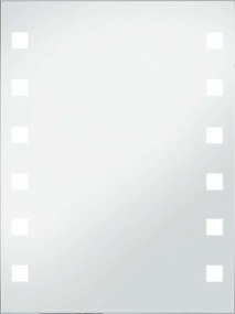 vidaXL LED-es fürdőszobai falitükör 60 x 80 cm