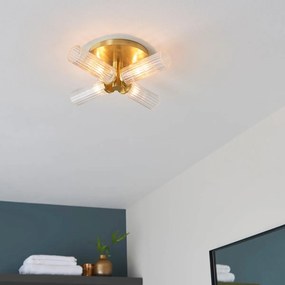 Endon glamour modern mennyezeti lámpa talo sárgaréz átlátszó end96160