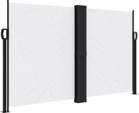 vidaXL fehér behúzható oldalsó napellenző 140x1200 cm
