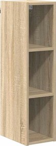 vidaXL Függő szekrény tárolóval Sonoma tölgy 20 x 29,5 x 80 cm Faanyag
