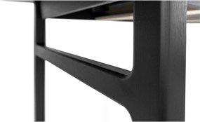 Bővíthető étkezőasztal hosszabbító asztallappal, tölgyfa dekorral 90x180 cm Curved – Woodman