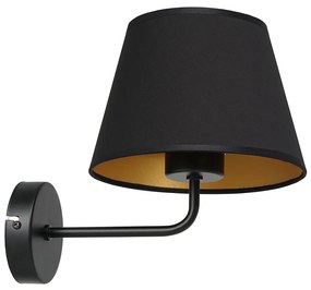 Luminex Fali lámpa ARDEN 1xE27/60W/230V fekete/arany LU3500