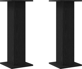 vidaXL Hangszóró állványok 2 pcs Fekete tölgy 30 x 30 x 80 cm Faanyag