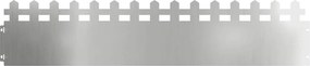vidaXL Gyepszegélyek 10 pcs Ezüst 103 x 0,05 x 22 cm Horganyzott acél