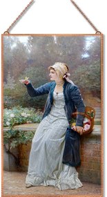 Charles Edward Perugini - Ephemeral joy üvegkép, falikép