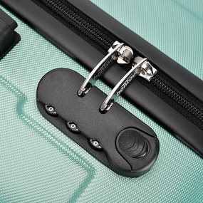 BONTOUR vertical 4 kerekes nagy borönd 76x50,5x29,5cm, púderzöld