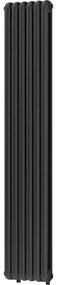Mexen Kent dekoratív radiátor 1882 x 380 mm, 1392 W, fekete - W216-1882-380-00-70