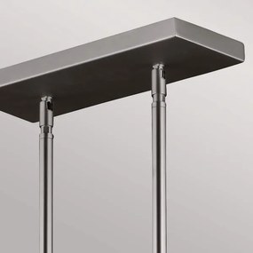 Feiss FE-HOBSON-3P-SN - Csillár rúdon HOBSON 3xE27/60W/230V