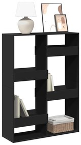 fekete szerelt fa könyvespolc 100 x 33 x 135 cm