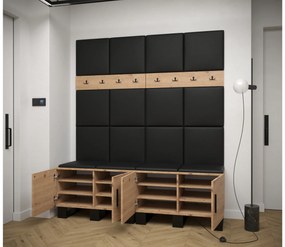 Előszobabútor Amanda 3 (artisan tölgy + rózsaszín). 1085876