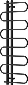 Mexen Kiso dekoratív fürdőszobai radiátor 1250 x 500 mm, 256 W, fekete - W114-1250-500-00-70