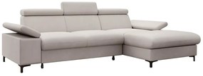 Sarokkanapé Miles (J) (bézs szürke + fekete). 1099672