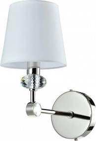 Cosmolight modern fali lámpa doha fehér nikkel cosw01292ni-wh