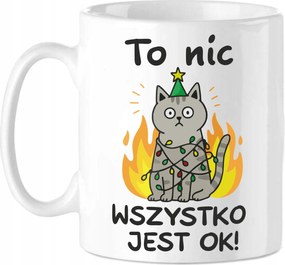 Karácsonyi bögre Macska Karácsony Mikulás Ajándék