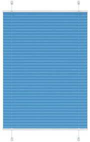 pliszírozott redőny kék 75x100 cm szövetszélesség 74,4 cm