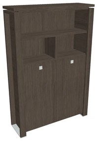 Verno+ magas gardrób 140 x 46 x 210 cm, polccal, antracit tölgy