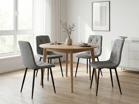 Szürke LIBRA PLATINUM GREY szék fekete lábakkal