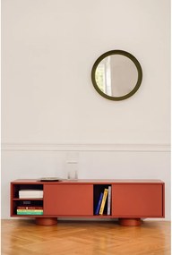 Terrakotta színű TV-állvány 160x48x42 cm Taro – noo.ma