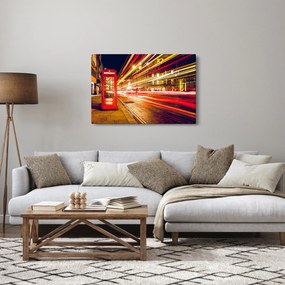 Kép - piros telefonfülke (90x60 cm)