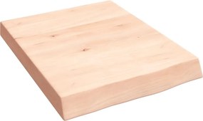 vidaXL kezeletlen tömör fa fürdőszobai pult 40x50x(2-6) cm