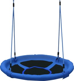 HOMCOM Baba Fészek Hinta Kert Hinta Babáknak Összecsukható Hintaülés Kényelmes Ülés 100 kg Terhelhetőség Kertbe Beltérre és Szabadtérre Ø100x180 cm Ké