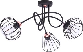 Mennyezeti Lámpa Lógó Csillár Hármas Loft Túlnyúlás Fém E27 Led