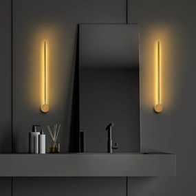 Aranyszínű LED fali lámpa ø 7 cm Sword – Opviq lights