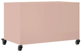 rózsaszín acél TV-szekrény 68 x 39 x 43,5 cm