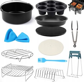 Akcesoria Zsírmentes Olajsütőhöz 13 db-os Nagy Készlet 7"