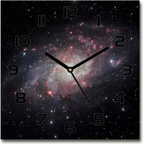 Üveg falióra szögletes köd 30x30 cm