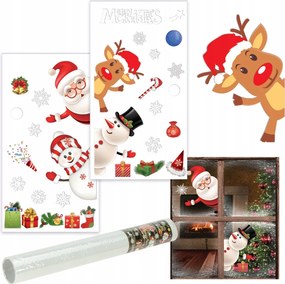 Karácsonyi Matricák Ablak Díszek Karácsony Mikulás Karácsony