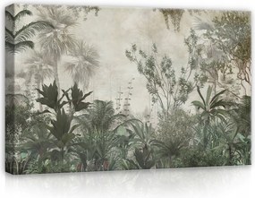 Vászonkép 60x40 Dzsungel trópusok levelek zöld természet növények erdő egzotikus