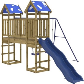 vidaXL impregnált fenyőfa kültéri játszószett