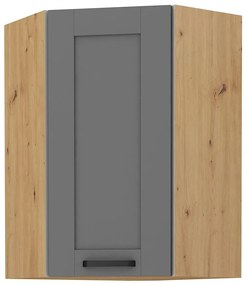 Felső sarok konyhaszekrény Lucid 58 x 58 GN 90 1F (artisan tölgy + dustgrey). 1045601