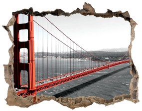 3d-s lyuk vizuális effektusok matrica Bridge san francisco nd-k-82486303