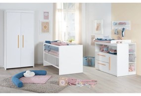 Fehér gyerek ruhásszekrény 96x190x50 cm Lilo – Roba