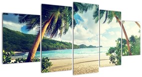 Kép - pálmafák, a tengerparton (150x70cm)